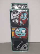 Nightmare Before Christmas NEW 3 Pair CREW SOCKS SIZE 8-12 Bioworld Sally Jack