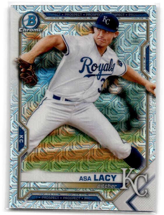 2021 Bowman #BCP-83 Asa Lacy Chrome Prospects Mojo Refractor Kansas City Royals
