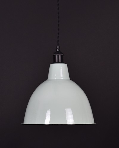 Factory Enamel Light Shade Pendant Coolie White Classic Vintage Industrial - Picture 11 of 30
