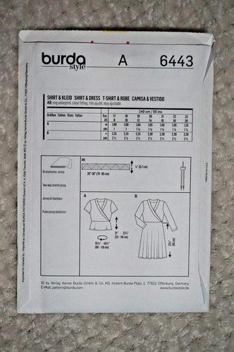 BURDA 6401-6498 - Mens & Womens Sewing Patterns - PICK-A-STYLE - New & Uncut - Picture 21 of 47