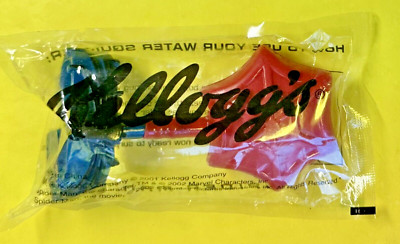 2002 Kellogg's Spider-Man 'Spidey' Water Squirter / Advertising / New in Package