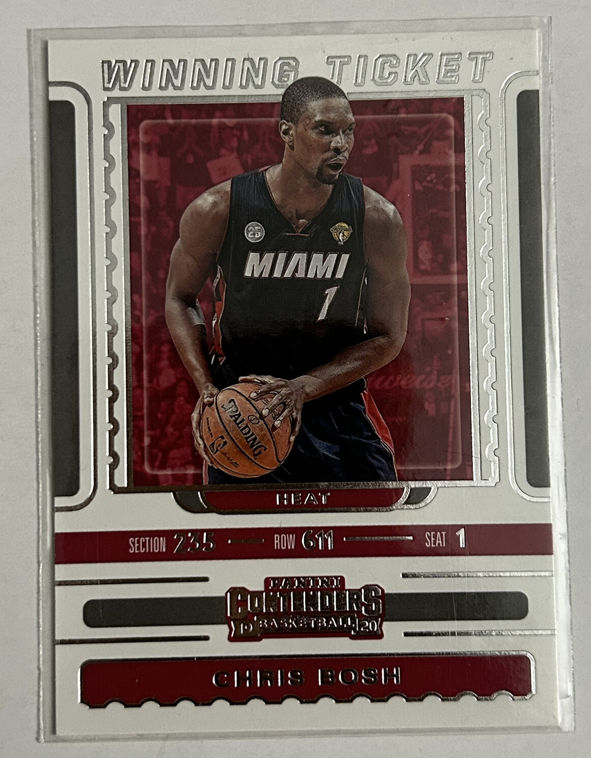 2019-20 Panini Contenders Winning Ticket #8 Chris Bosh Miami Heat