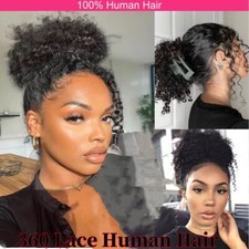 250 Density Water Wave 360 Full Lace Front Human Hair Wig Deep Curly Wave Wig