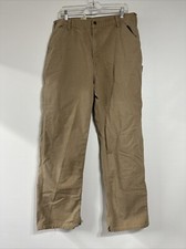 Vintage Carhartt Pants Canvas Carpenter Men's Made In USA 38x34 B11 SDL Distress