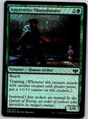 Magic the Gathering Foil Apprentice Sharpshooter Innistrad: Crimson Vow MTG