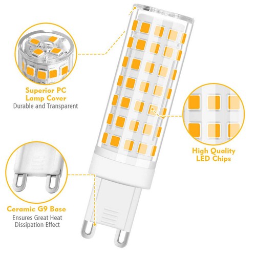 1/3/5 x G9 Led Bulbs Cool Warm White Light bulb 10W 230v Smd High Power COB Lamp - Picture 5 of 7