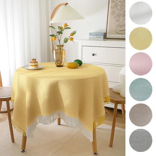 French Cotton Linen Tablecloth Tableware Tablecloth Lace Edge Party Decoration