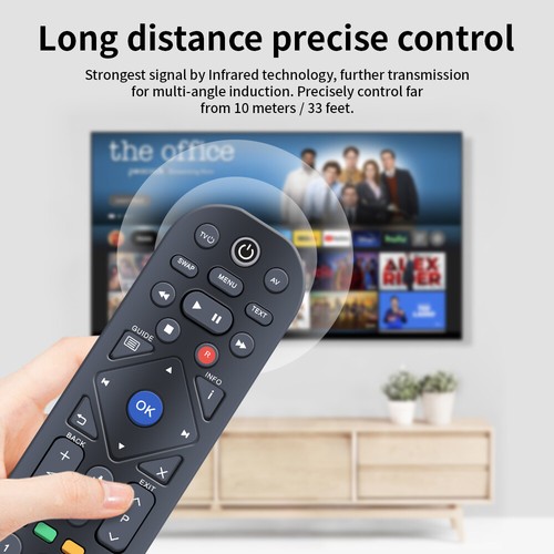 T2.R Replacement Remote Control For Manhattan Recorder Freeview HD T2 T2-R UK - Imagen 3 de 6