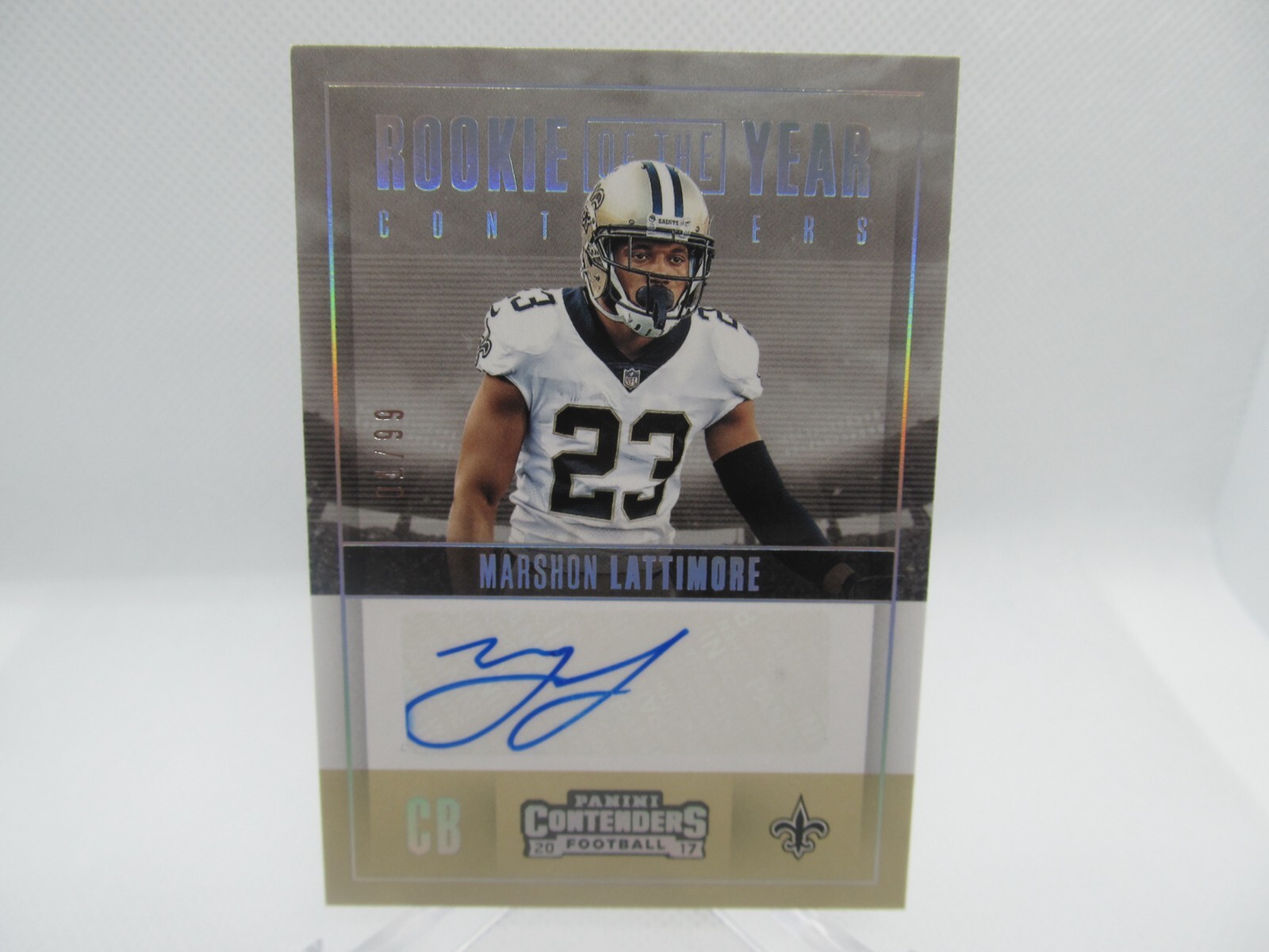 Marshon Lattimore Panini Contenders Rookie of the Year Contenders Autographs #RYML Base