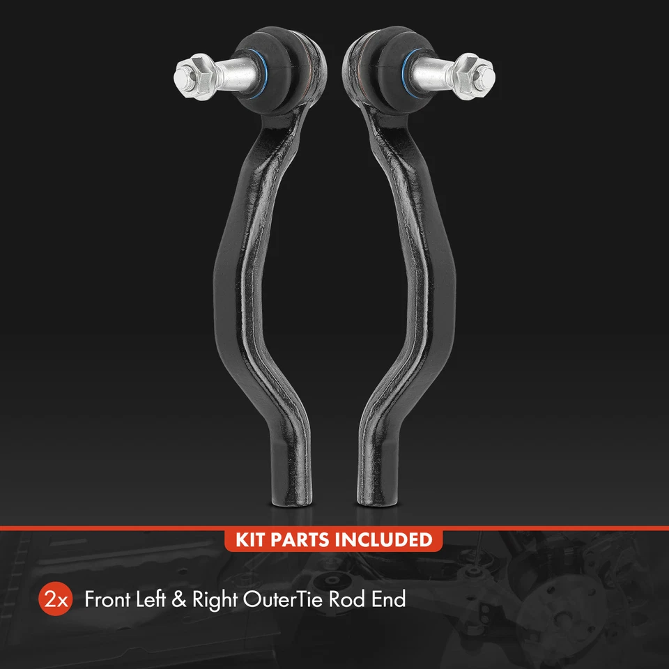 Extremo de varilla exterior delantero izquierdo y derecho 2 piezas para Infiniti FX35 2009-2012 FX50 09-13 Foto 3 de 4