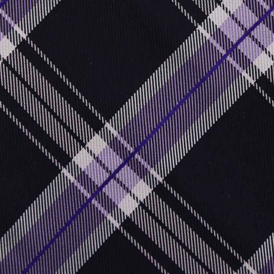 Corbata de seda Finamore Napoli púrpura ventana panel (1315) Foto 3 de 4