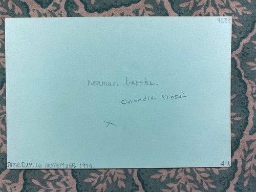 Norman Brooks - This Waltz With You - When I Leave This World - Autographed 1974 - Picture 2 of 2