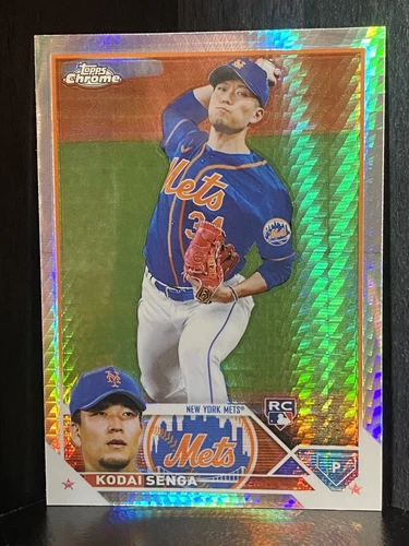 2023 Topps Chrome Kodai Senga Prism Refractor RC #217 New York Mets