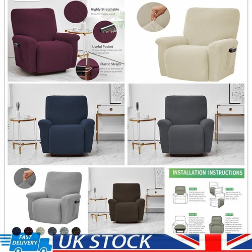 Stretch Recliner Chair Slipcover Sofa Chair Jacquard Cover Soft Furniture Covers eBay