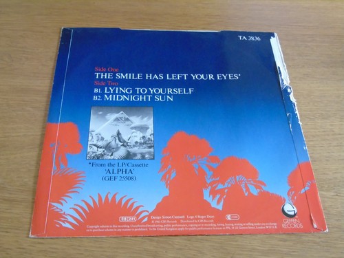 ASIA - The Smile Has Left Your Eyes - 1983 UK 3-track 12" single - RED VINYL - Imagen 3 de 6