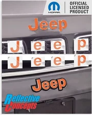 JEEP Front and Rear Emblem Overlay Decal Stickers for 2018-2024 Jeep Compass
