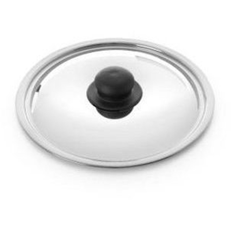 Tapa Acero Inox Pomo Baquelita 16 Cm En Oferta Tapa De Acero Inoxidable Diámetro 16