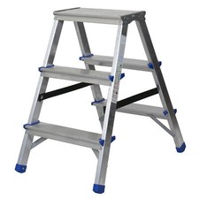 Drabest Aluminium Double Sided Step Ladders 2 - 8 Tread