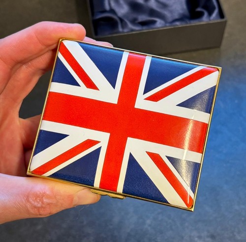HALCYON DAYS UNION JACK EMAILLE KARTEN SCHMUCKKÄSTCHEN - Bild 9 von 19
