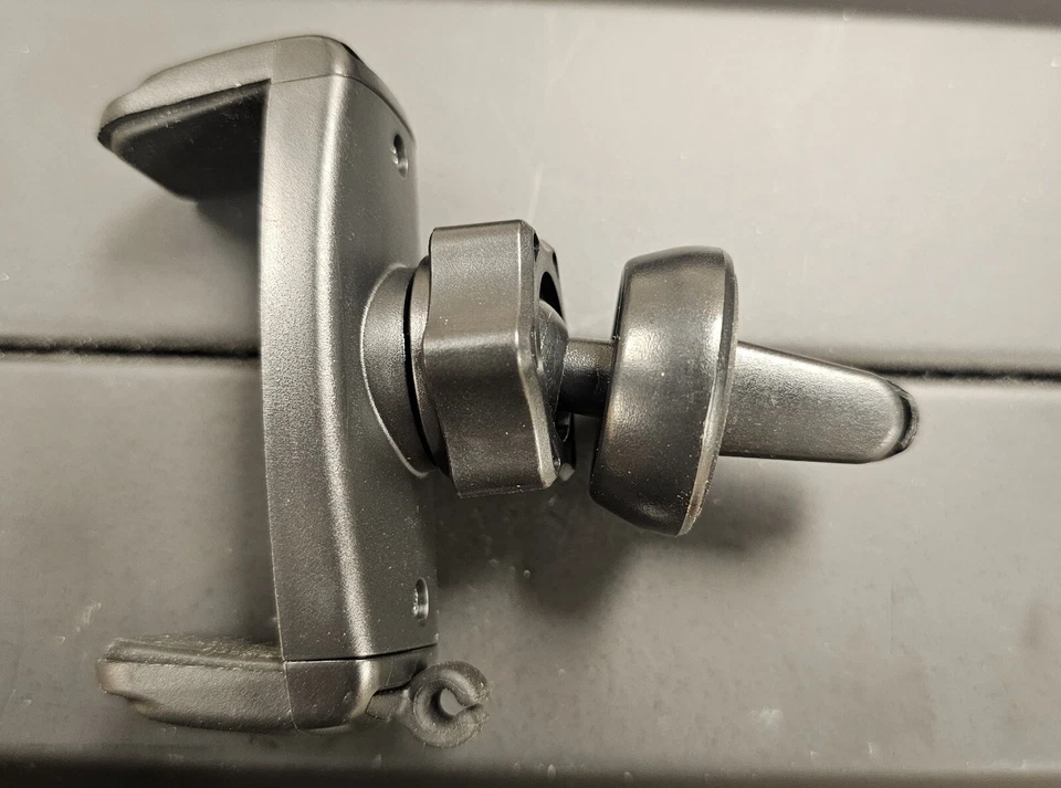 Soporte para teléfono celular con clip de ventilación de aire para automóvil - Soporte de abrazadera fácil ajustable manos libres Foto 4 de 4