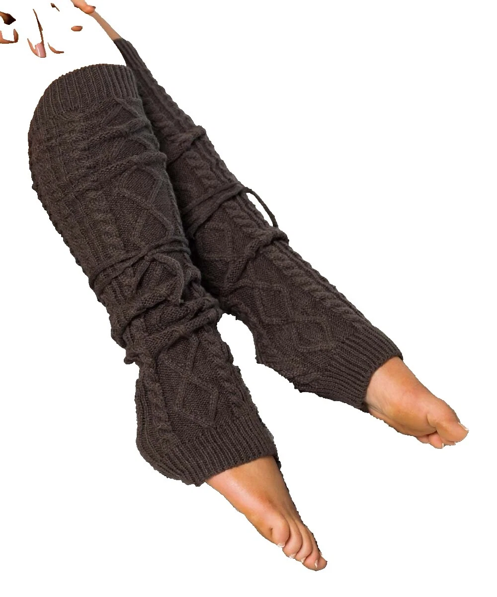 Polyester Textured Leg Warmers for Women