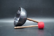 8 Inch Black Etching Handle Singing Bowl -Healing Tibetan Singing Bowls