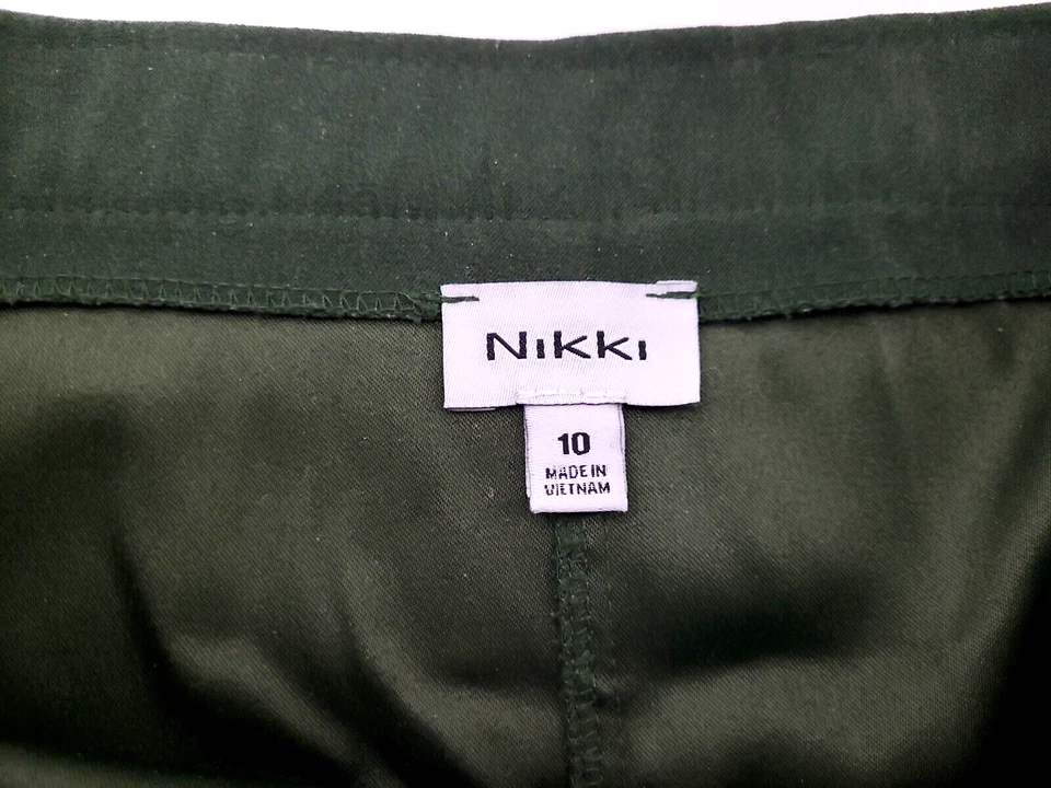Falda informal Nikki para mujer talla 10 verde corneado Foto 2 de 4