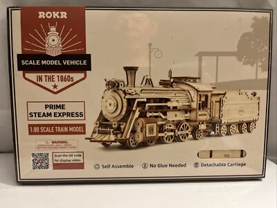 3D Puzzle 1:80 Scale Model Train Prime Steam Express, Stem Puzzles 308 pcs MC501