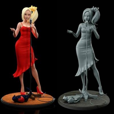 Gravity Rush Kat 3D Printing Unpainted Figure Model GK Blank Kit New Toy Stock