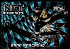 2020-21 Skybox Metal Universe Net Deposits Brad Marchand Boston Bruins #ND-18