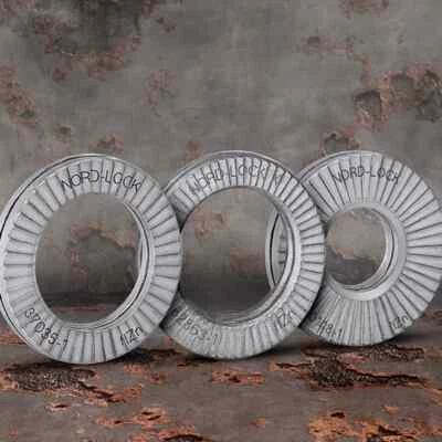 NORD-LOCK Nord Lock Washers Genuine Wedge lock Washers Sizes M4 to M24 Steel Delta Protekt