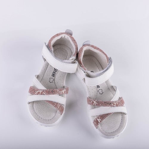 Girls Kids Leather White And Pink Sandals US 13 Size - 第 6/9 張圖片