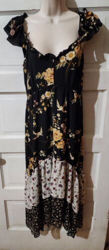 Rue 21 Floral Medium Juniors Maxi Dress