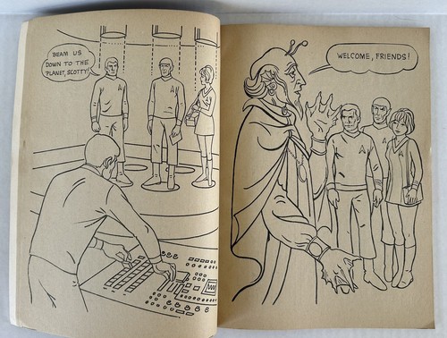 Vintage Star Trek Original Series Coloring Book 1978 Whitman Books New Unused - Picture 8 of 14