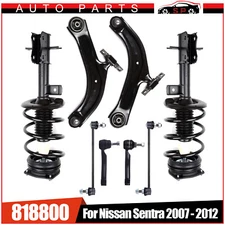 Front Struts & Control Arms & Tie Rods Kit for 2007 - 2012 Nissan Sentra 2.0L