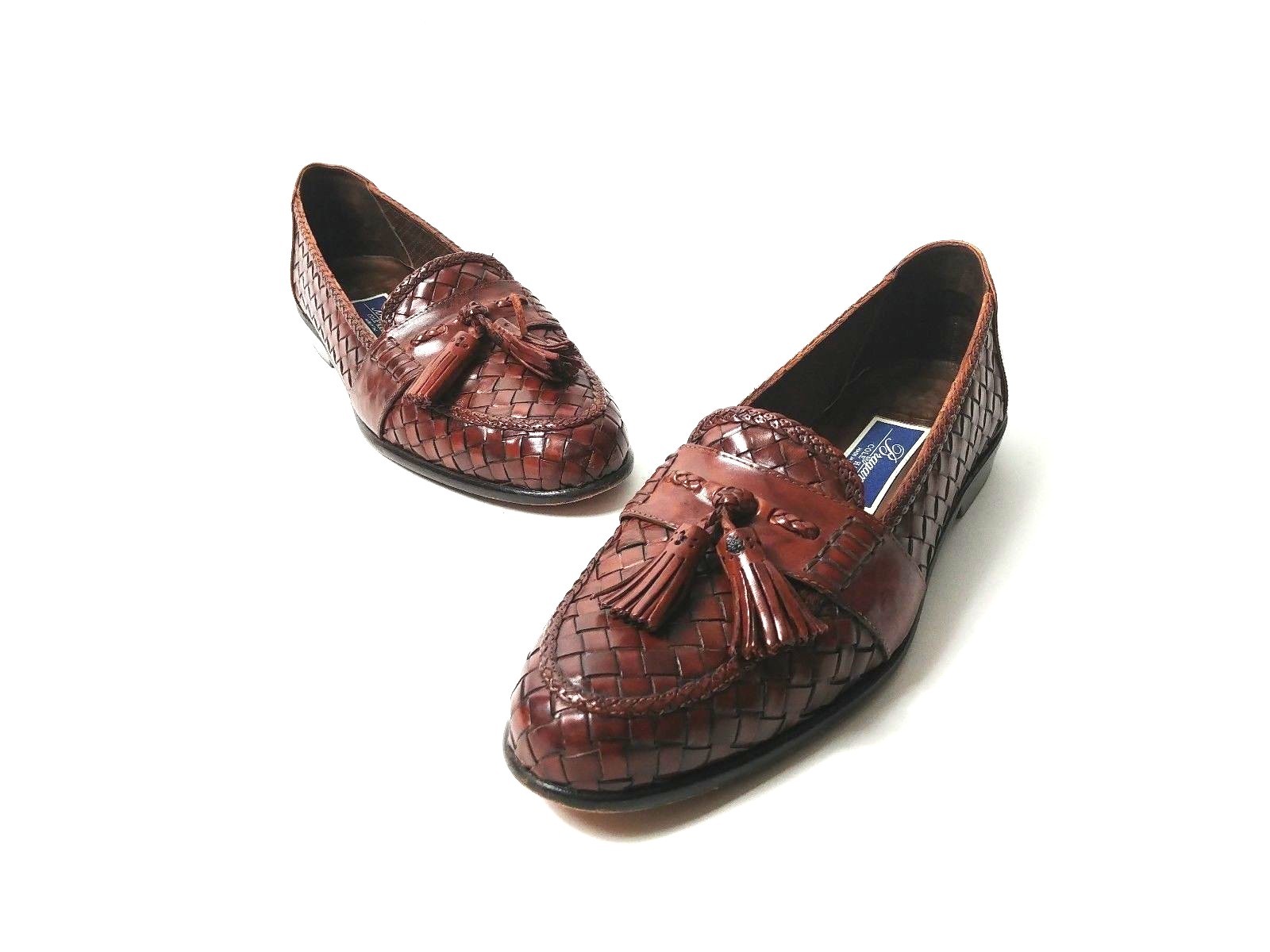 Bragan by Cole Haan braun Woven Leather Tassle Slip On Loafers Mens 9.5 Bragan by Cole Haan braun Woven Leather Tassle Slip On Loafers Mens 9.5