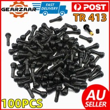100* Car Auto TR 413 Snap In Tyre (Tire) Valve Rubber Tubeless Short Valve Qfwzs