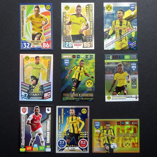 Set collection of special cards Panini Topps 9x Pierre Emerick Aubameyang
