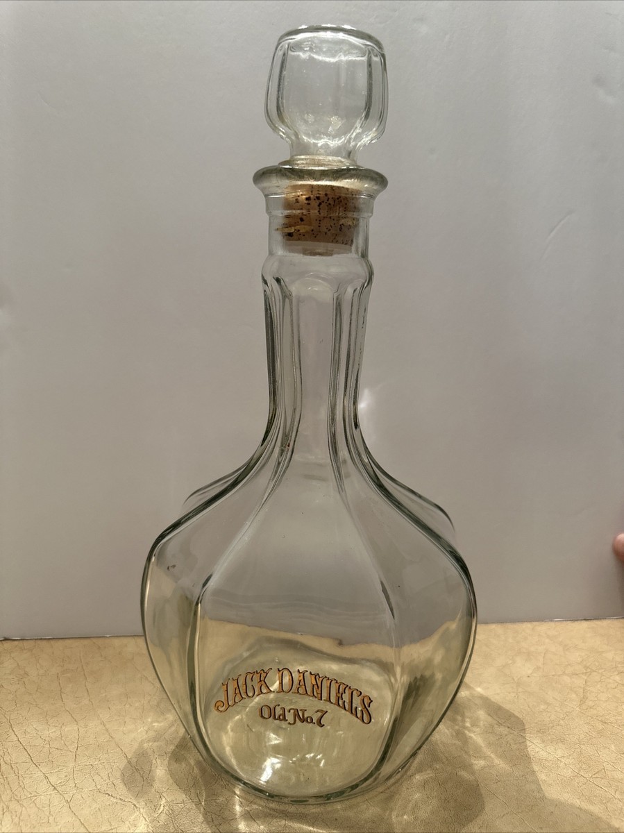 Vintage Jack Daniels Old Riverboat Captain Glass Bottle