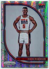 2020-21 Panini Prizm David Robinson USA Basketball Silver Prizm Refractor NM 