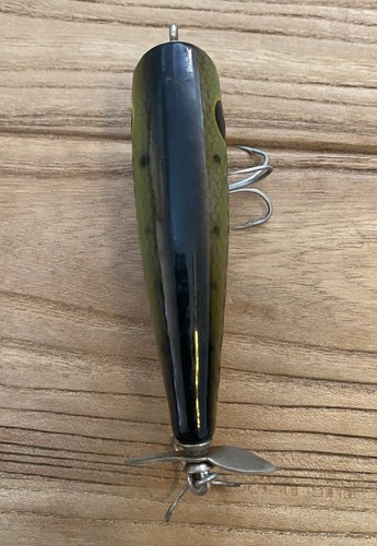 Vintage Dalton Special Wood Fishing Lure Top Water 3 1/2” Prop Tail Crankbait - Picture 3 of 8