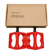 Vintage style alloy bmx pedals Old School 9/16" Hot Rod Red