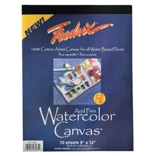 Fredrix Creative Series Watercolor Canvas Pad, 9 x 12 Kitchen