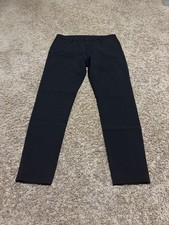 Mens Plaid Plain Pants Slacks 32 X 30 Black