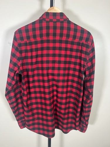 Faherty Lot of 2 Red Blue Black Check Plaid Flannel Shirts Sz M - Picture 6 of 19