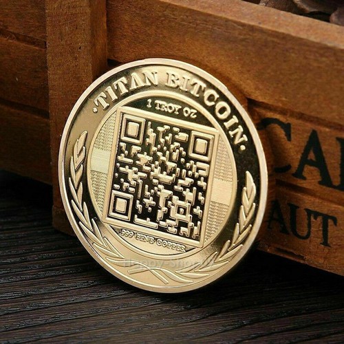 Collection Physical Plated Titan Commemorative Coin BTC Bitcoin Collectible Hot - Picture 6 of 7