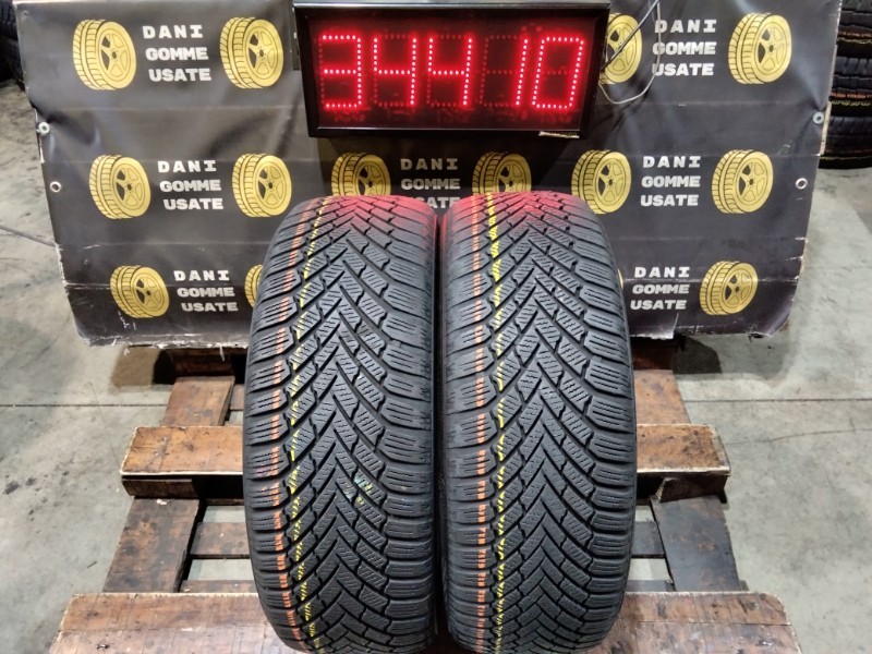 Pneumatici Invernali 2 Gomme usate 205 55 16 CONTINENTAL Battistrada Residuo 80%