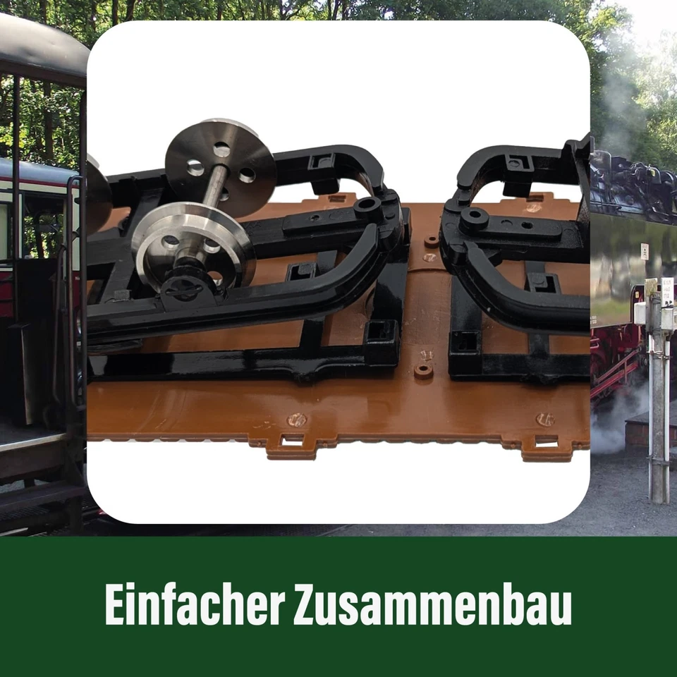 Feldbahn-Flachwagen Erweiterbar mit Aufsätzen, Rungen & Wänden Spur-G Bausatz - Bild 3 von 4