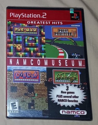 FACTORY SEALED NAMCO MUSEUM GREATEST HITS PS2 SONY PLAYSTATION 2 13 + GAMES 2001
