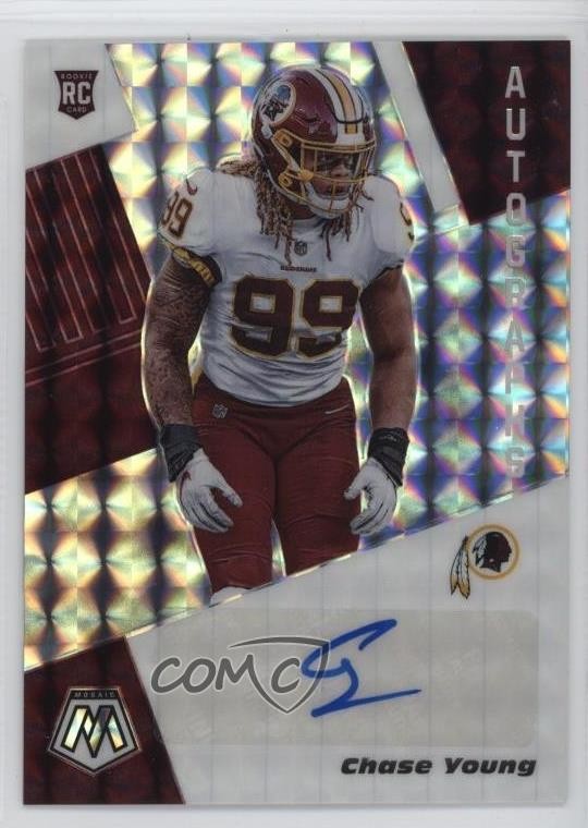 2020 Panini Mosaic Rookie Auto Mosaic Chase Young #RA2 Auto RC
